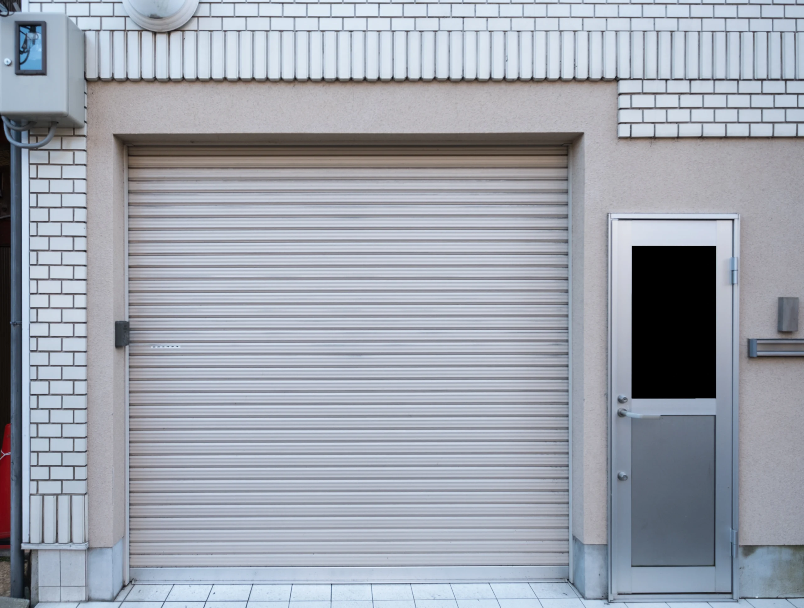 garage-with-door-residence-white-brick